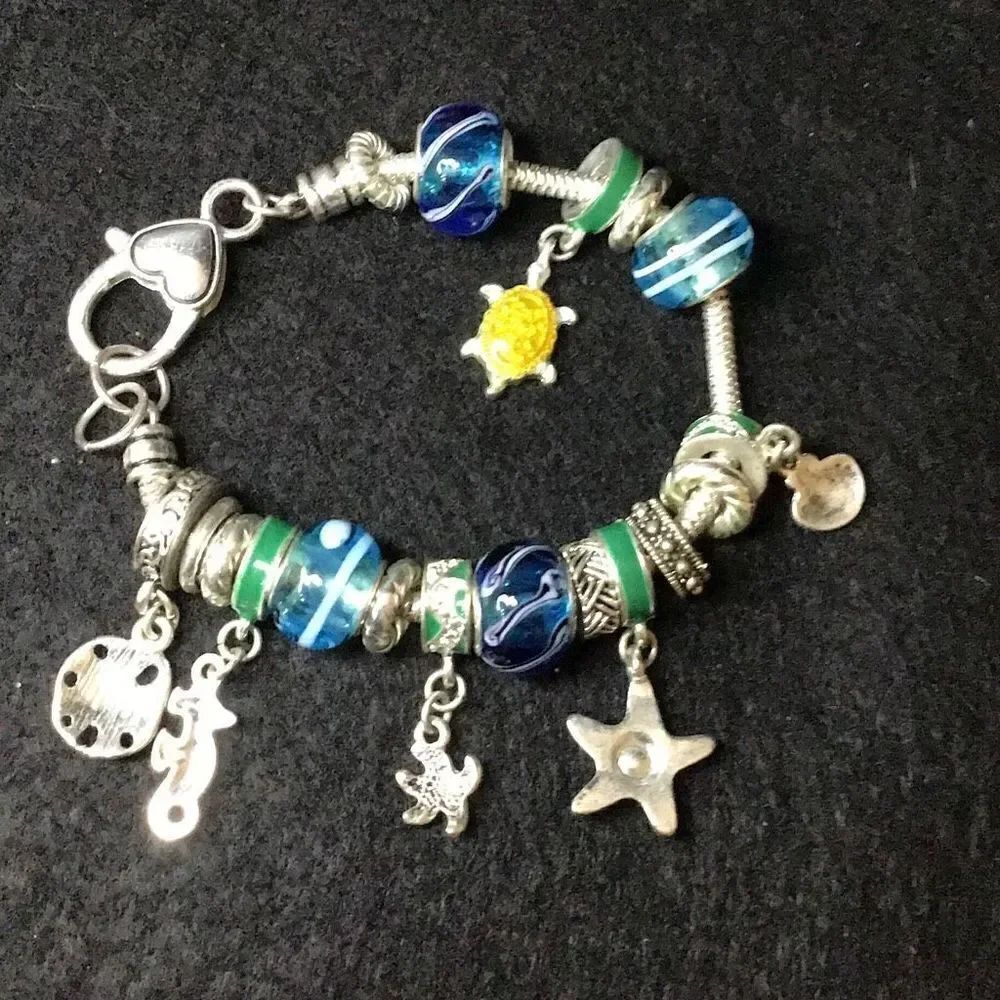 Bracelet, bracelet with sea critter charms